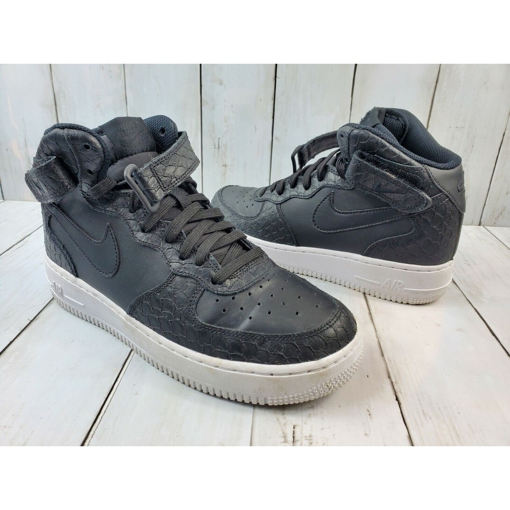 Nike Air Force 1 Mid GS "Black Snake" 2017 Sz 6.5Y Womens Sz 8 Shoes 820342-001